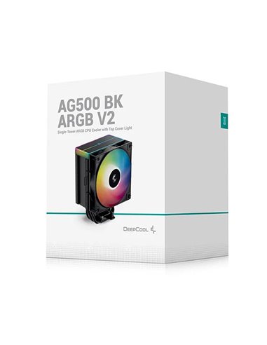 Кулер DEEPCOOL AG500 BK ARGB V2 / Universal / 240W / 300~1850rpm, <29.4 dB(A) / 67.88 CFM / Black