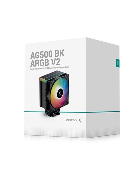 Кулер DEEPCOOL AG500 BK ARGB V2 / Universal / 240W / 300~1850rpm, <29.4 dB(A) / 67.88 CFM / Black