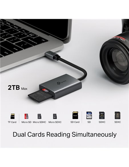 Кардридер TP-LINK UUA430C / USB-C/ microSD / SD