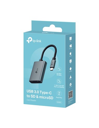 Кардридер TP-LINK UUA430C / USB-C/ microSD / SD