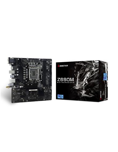 Placa de baza BIOSTAR B690MX2-E D4 /  Socket 1700 / Z690 / DDR4  / mATX