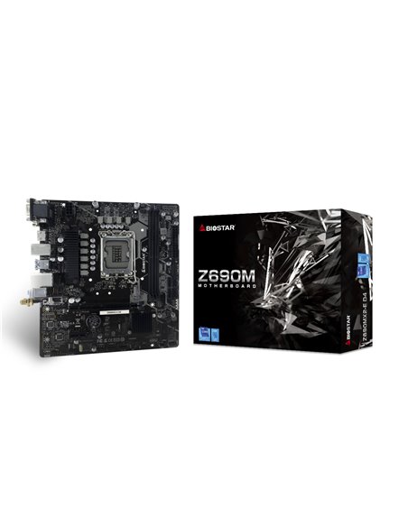 Материнская плата BIOSTAR B690MX2-E D4 /  Socket 1700 / Z690 / DDR4  / mATX