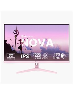 32.0” Monitor Gaming AROZZI Nova/ QHD/ 1ms/ 180Hz/ Pink