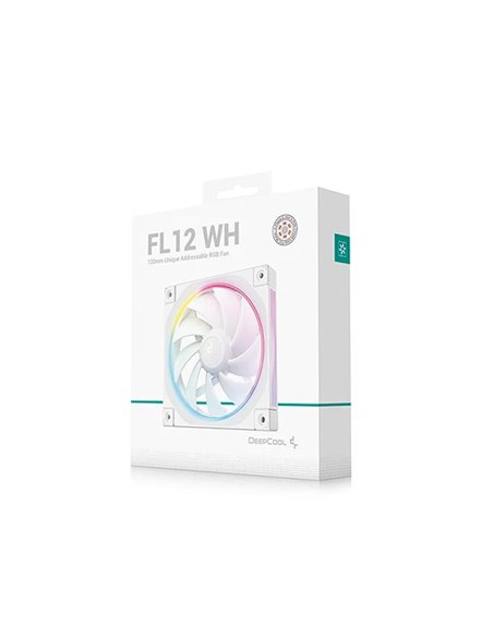 Кулер для корпуса DEEPCOOL FL12 WH/ 120mm ARGB PWM fan/ White