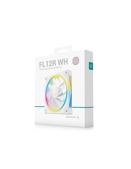 Кулер для корпуса DEEPCOOL FFL12R WH/ 120mm ARGB PWM fan/ White
