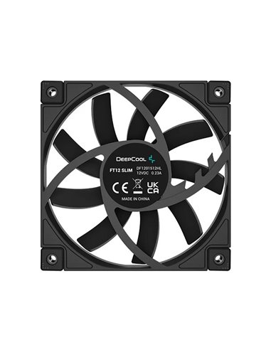 Кулер для корпуса DEEPCOOL FT12 SLIM/ 120mm PWM fan/ Black