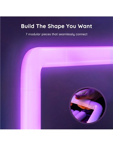 Lampa de perete (6+1) GOVEE Glide RGBIC / Wi-Fi + BT / Multicolor