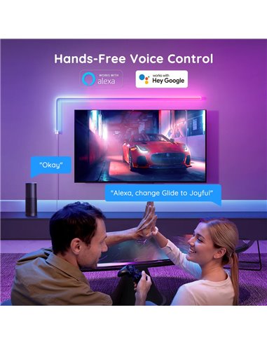 Настенный светильник (6+1) GOVEE Glide RGBIC / Wi-Fi + BT / Multicolor