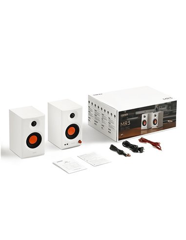 Monitore de studio Edifier MR3 White / 2x18W RMS / Bluetooth / balanced TRS / AUX