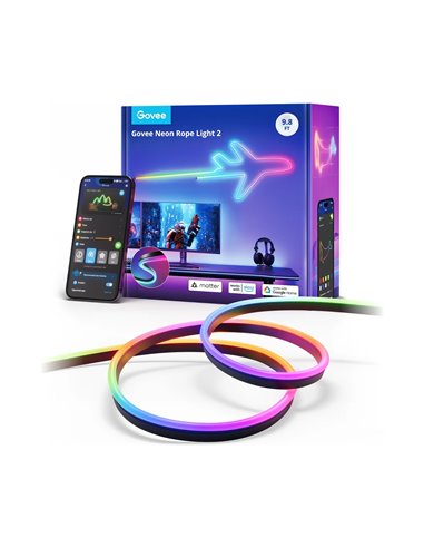 Крепления для светодиодной ленты GOVEE Neon Rope Light 2 Bracket, 20 pcs in one pack, White, Plastic