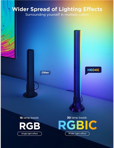 Светодиодная лента для телевизора Govee TV Backlight 3 Lite Kit t (55”-65” + Light Bars 40”-70”)