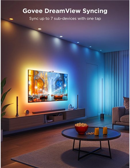 Banda LED pentru TV Govee TV Backlight 3 Lite Kit t (55”-65” + Light Bars 40”-70”)