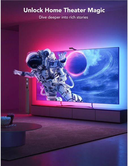 Banda LED pentru TV Govee Envisual TV Backlight T2 with Dual Cameras (75”-85”)