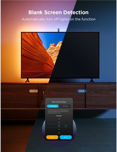 Светодиодная лента для телевизора GOVEE RGBIC TV Backlight 3 Lite  (55”-65”)