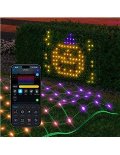 Plasa cu lumini de exterior GOVEE RGBIC Net Lights 1.2*1.2m 2