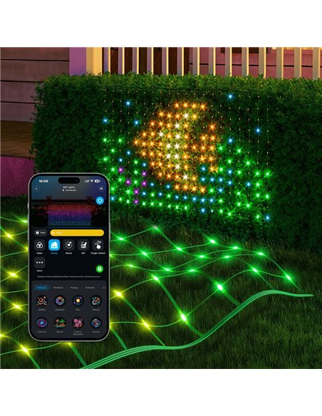 Наружные сетчатые светильники GOVEE RGBIC Net Lights 1.2*1.2m