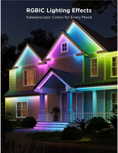 Banda LED de exterior GOVEE RGBICWW Outdoor Strip Light Pro 10M