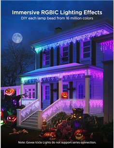 Уличная гирлянда в виде сосулек GOVEE RGBIC Icicle Ligths 10M 2