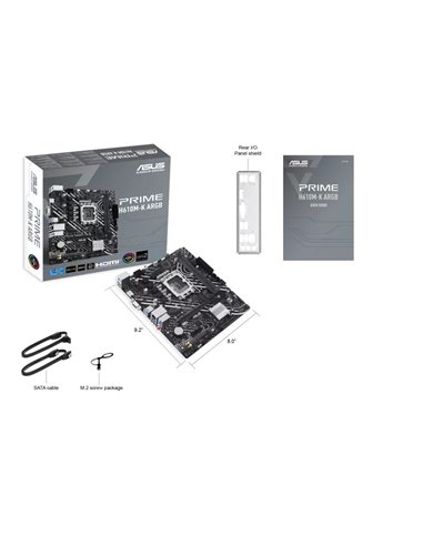Placa de baza ASUS PRIME H610M-K ARGB/ 1700 / H610 / DDR5 / mATX