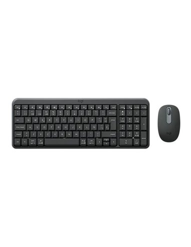 Tastatura Wireless Logitech Combo MK250, Graphite