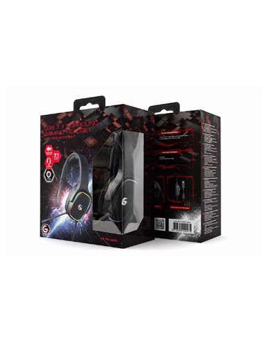 Căști gaming Gembird GHS-SANPO-S300, Cu fir, Negru