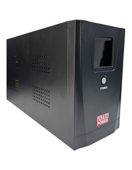 UPS  Ultra Power UPS2000MC 2000VA/1200W, Tower, LCD, AVR, USB, RJ11/RJ45, 2*Schuko sockets, metal case