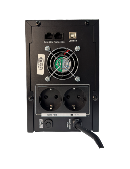 UPS  Ultra Power UPS2000MC 2000VA/1200W, Tower, LCD, AVR, USB, RJ11/RJ45, 2*Schuko sockets, metal case