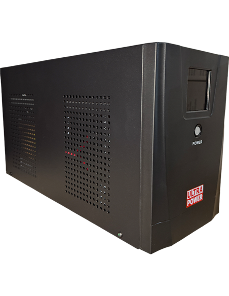 UPS  Ultra Power 3000VA (3 steps of AVR, CPU controlled, USB) metal case, LCD display