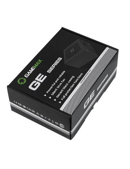 Блок питания для компьютеров Gamemax GE-500, 500Вт, ATX, Немодульный