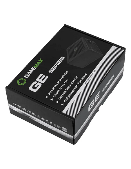 Блок питания для компьютеров Gamemax GE-500, 500Вт, ATX, Немодульный