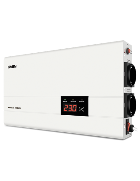 Stabilizator de Tensiune SVEN SLIM AVR-2000 LCD, 2000VA