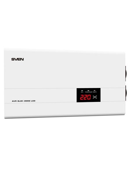Stabilizator de Tensiune SVEN SLIM AVR-2000 LCD, 2000VA