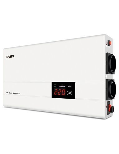 Stabilizator de Tensiune SVEN SLIM AVR-2000 LCD, 2000VA