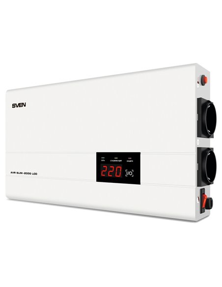 Stabilizator de Tensiune SVEN SLIM AVR-2000 LCD, 2000VA