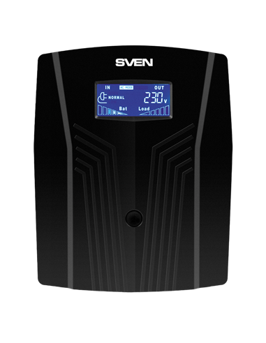 Sursă de alimentare neîntreruptibilă SVEN Pro 1500 LCD, Linear-interactiv, 1500VA, Turn