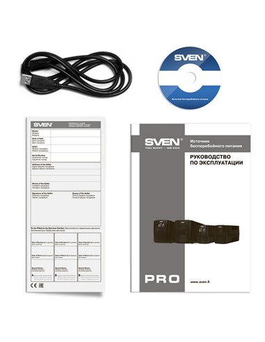 Источник бесперебойного питания SVEN Pro 1500 LCD, Линейно-интерактивный, 1500VA, Башня