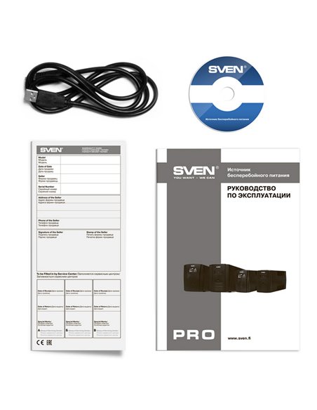 Sursă de alimentare neîntreruptibilă SVEN Pro 1500 LCD, Linear-interactiv, 1500VA, Turn