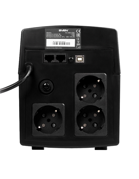 Источник бесперебойного питания SVEN Pro 1500 LCD, Линейно-интерактивный, 1500VA, Башня