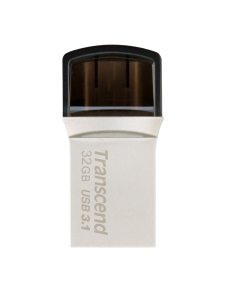 USB Flash накопитель Transcend JetFlash 890, 32Гб, Серебристый