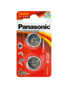Baterii rotunde Panasonic CR-2025EL, CR2025, 2buc.