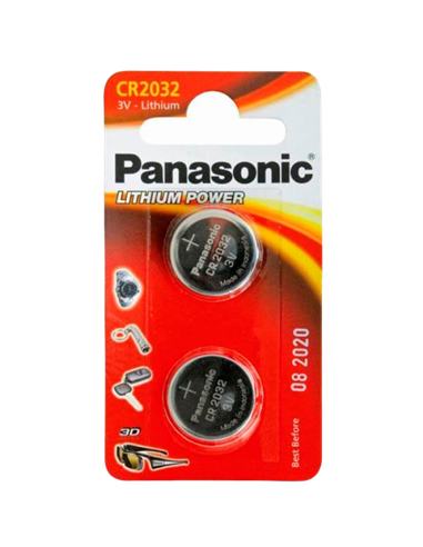 Дисковые батарейки Panasonic CR-2032EL, CR2032, , 2шт.