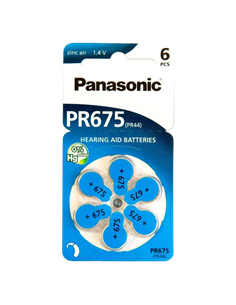 Baterii rotunde Panasonic PR-675H/6LB, PR675, 605mAh, 6buc.