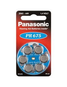 Baterii rotunde Panasonic PR-675H/6LB, PR675, 605mAh, 6buc. 2