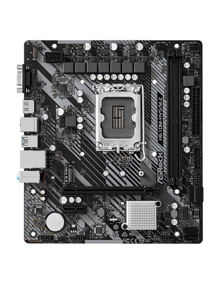 Материнская плата ASRock H610M-HVS/M.2 R2.0, LGA1700, Intel H610, Micro-ATX