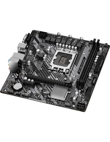 Материнская плата ASRock H610M-HVS/M.2 R2.0, LGA1700, Intel H610, Micro-ATX