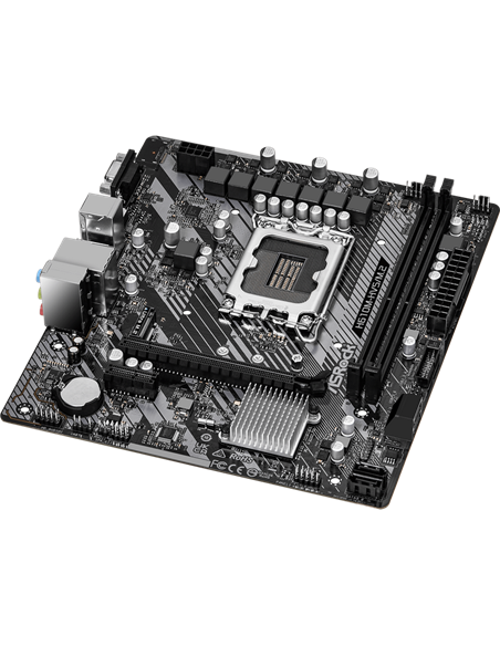 Материнская плата ASRock H610M-HVS/M.2 R2.0, LGA1700, Intel H610, Micro-ATX
