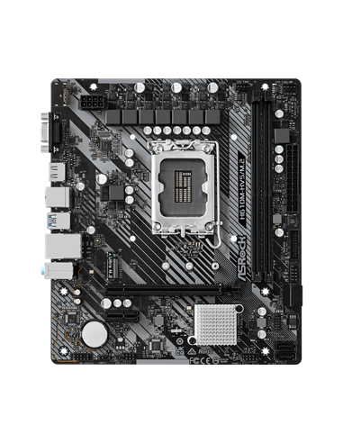 Материнская плата ASRock H610M-HVS/M.2 R2.0, LGA1700, Intel H610, Micro-ATX