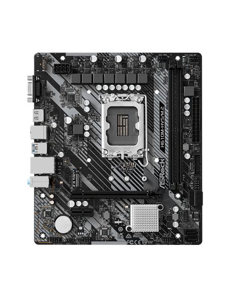 Материнская плата ASRock H610M-HVS/M.2 R2.0, LGA1700, Intel H610, Micro-ATX