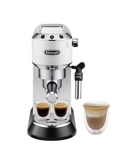 Cafetiera manuala DeLonghi Dedica Pump Espresso, 1300W, Alb