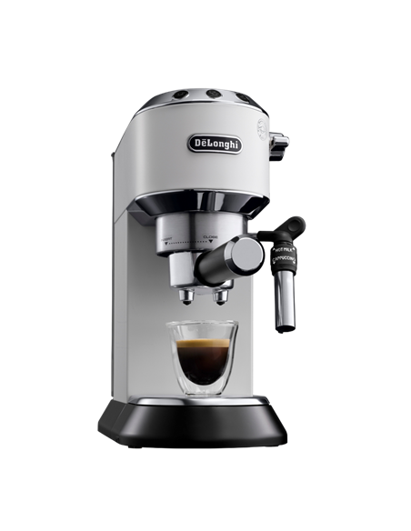 Кофеварка рожковая DeLonghi Dedica Pump Espresso, 1300Вт, Белый